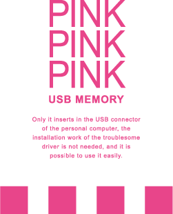 PINK PINK PINK@USB MEMORYS