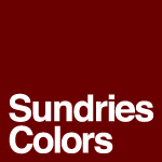 gSundries ColorsiTh[Y J[YjhV[Y