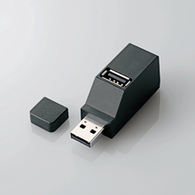 ノートPC用直挿しUSBハブ U2H-PP3Bシリーズ 写真:U2H-PP3BBK〈ブラック〉