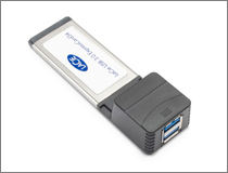 USB 3.0インターフェースカード 写真:LCI-ECU3(ExpressCard/34・/54対応)