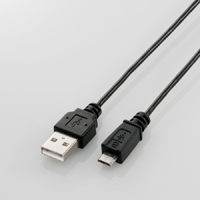 極細Micro-USBケーブル 写真:MPA-AMBX10BK〈ブラック〉
