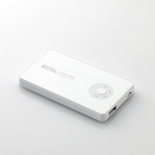 3000mAhモバイルバッテリー 写真:DE-A01L-4710WH〈ホワイト〉DE-U01L-4710WH〈ホワイト〉