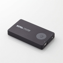 4700mAhモバイルバッテリー 写真:DE-A01L-4710BK〈ブラック〉DE-U01L-4710BK〈ブラック〉