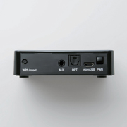 WPSボタン、光デジタル/ステレオミニ出力など便利な機能を装備。
