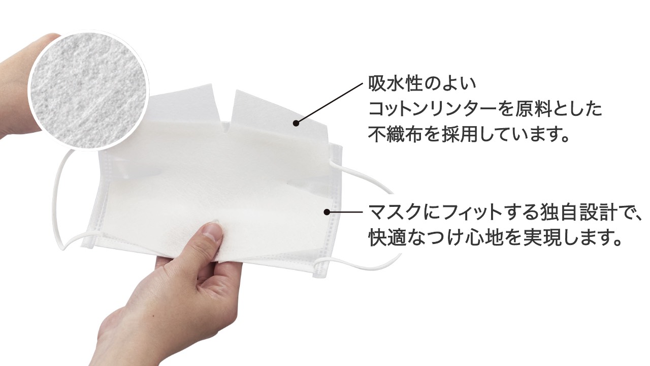 不織布マスク用取替シート（爽快タイプ）