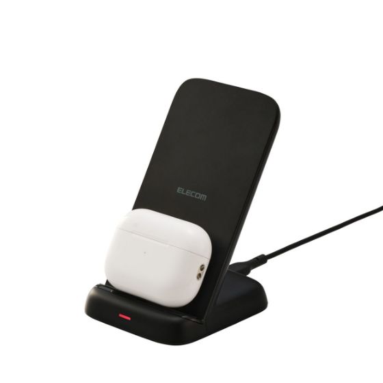 3枚のコイルで、AirPodsやスマートフォン縦横で充電可能