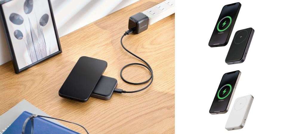 マグネットでピタッと簡単充電!ケーブルいらずでワイヤレス充電ができるQi2対応ワイヤレスモバイルバッテリーを新発売