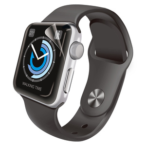 Apple Watch 42mm用フルカバーフィルム/衝撃吸収/2枚入り/傷リペア(AW-42FLAPKRG)