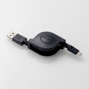 2A対応巻取microUSBケーブル(MPA-TAMBR2U07BK)