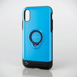 iPhone X用TOUGH SLIM/リング付(PM-A17XTSRBU)