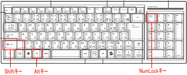 マウス マウスが使えないときに マウスキー機能