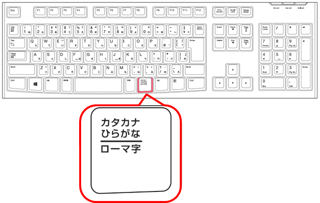 カタカナひらがな切替キー