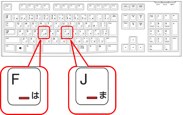 タイピング 手 の 位置