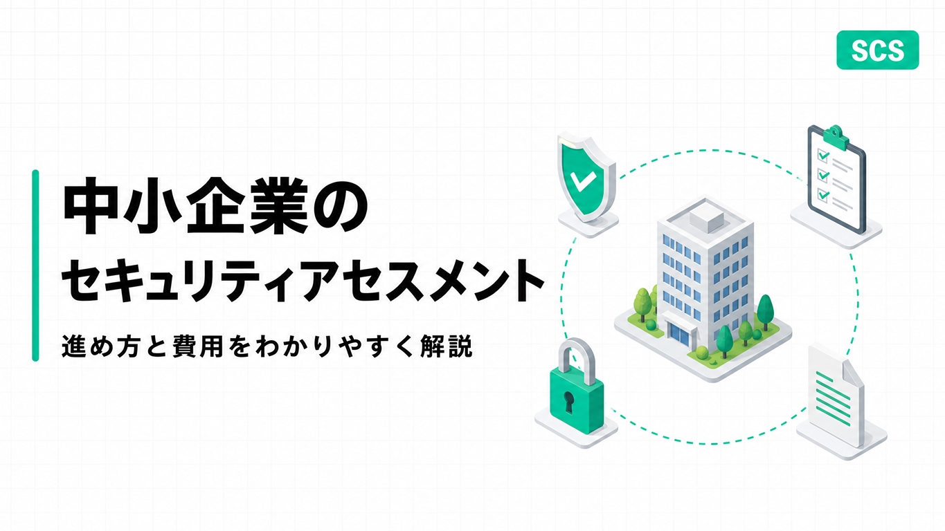 セキュリティアセスメントで現在地を把握し改善ゴールまでの道筋を示すイメージ図