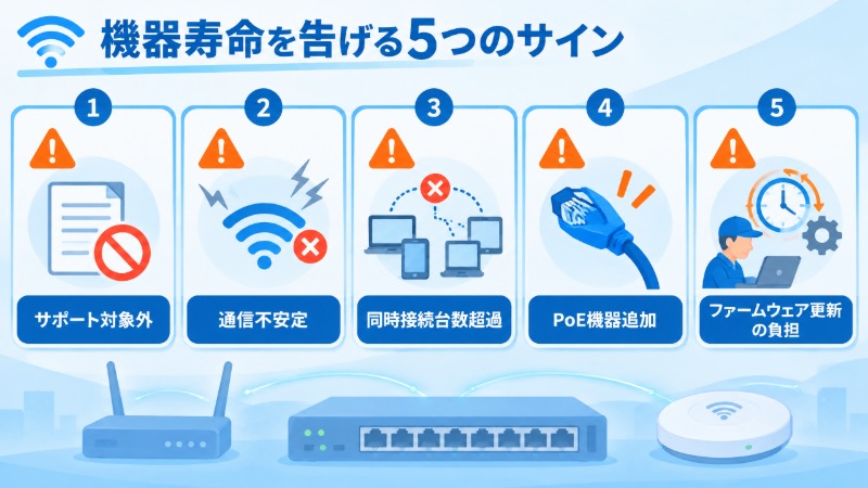 通信の不安定さに困る情報システム担当者の様子