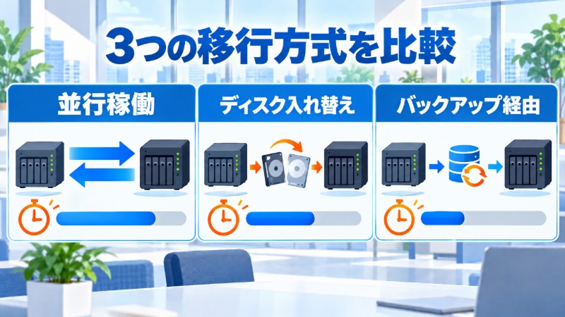 NASのリプレースを検討すべき3つのサインを示す図