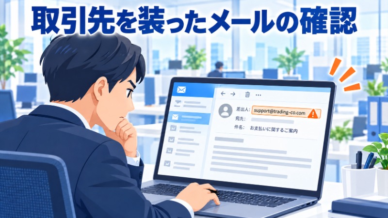 攻撃者が中小企業を踏み台にして大企業へ侵入する構造を示す図