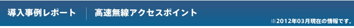 导入实例报告：高速的无线电存取点