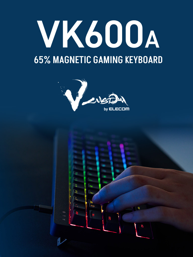ELECOM GAMING｜V custom - ゲーミングデバイス マウス・キーボード表示バナー