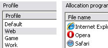 Assign functions to mouse buttons and tilt wheel