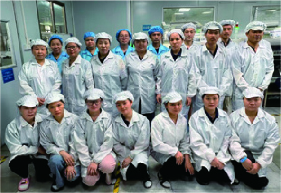 Photo of Staff members of manufacturing partners