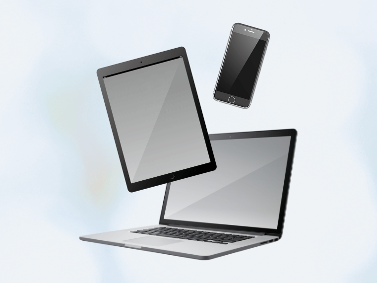 スマートフォン、タブレット、パソコンのイメージ画像