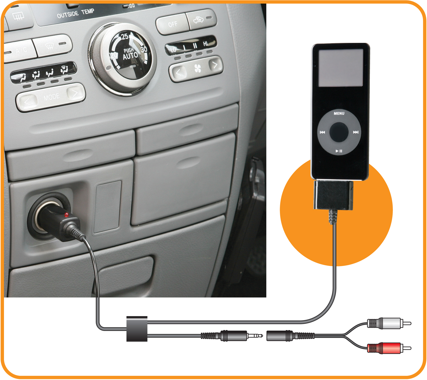News] シガーソケットから充電可能な車載充電器 音声出力