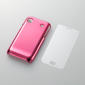 GALAXY S用シェルカバー 写真:PD-SC02PVMPN〈ミラーピンク〉
