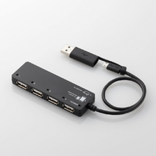 USB microBUSB AϊA_v^tmZtp[/oXp[pnʐ^FU2HS-MB02-4SBKqubNr