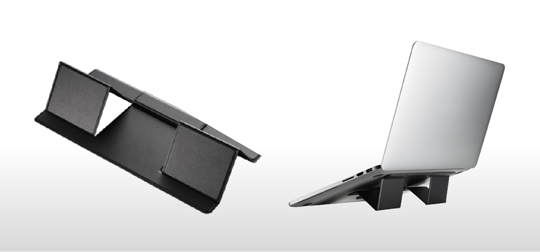 薄型・軽量・折りたたみ式ノートPCスタンド