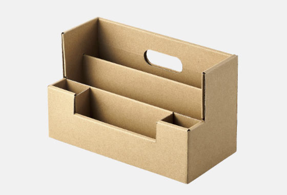 机の上が散らからない、段ボール製のマルチペンスタンド