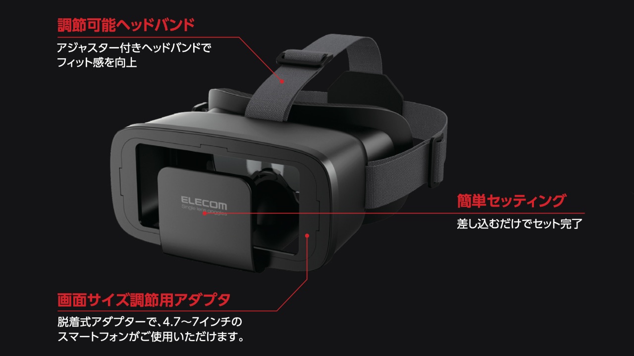 スマートフォンを差し込むだけでセット完了