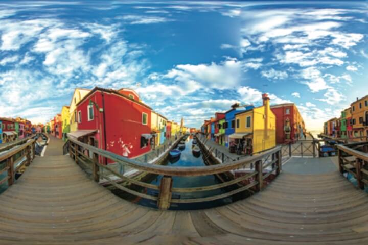 2Dの360度画像や2Dの動画コンテンツを大画面サイズで視聴することもできます