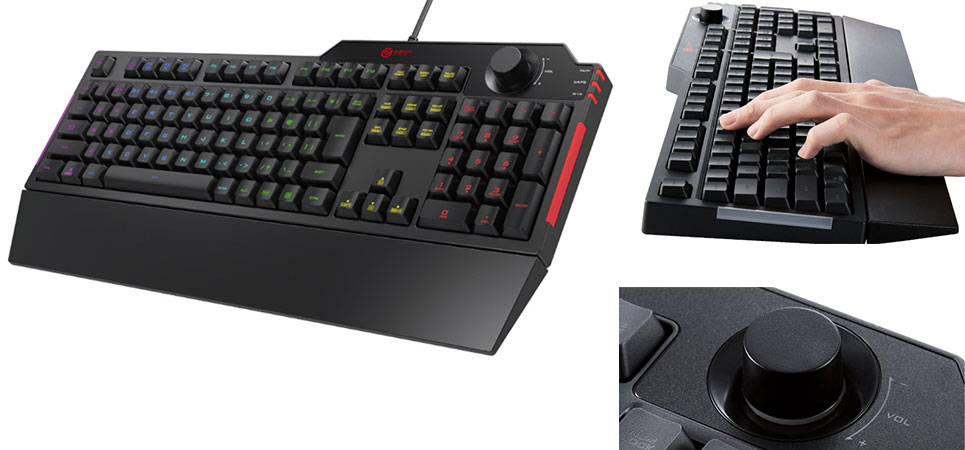 簡単設定で色や光り方をカスタマイズ可能！RGB LED搭載ゲーミングキーボード