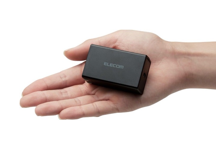 USB AC充電器のサイズイメージ