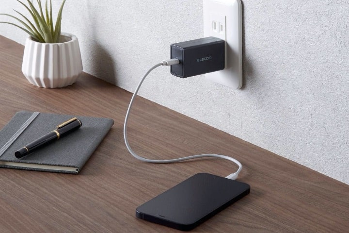 USB AC充電器の接続イメージ