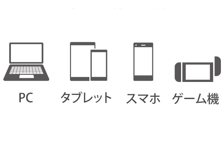 幅広い機器に対応