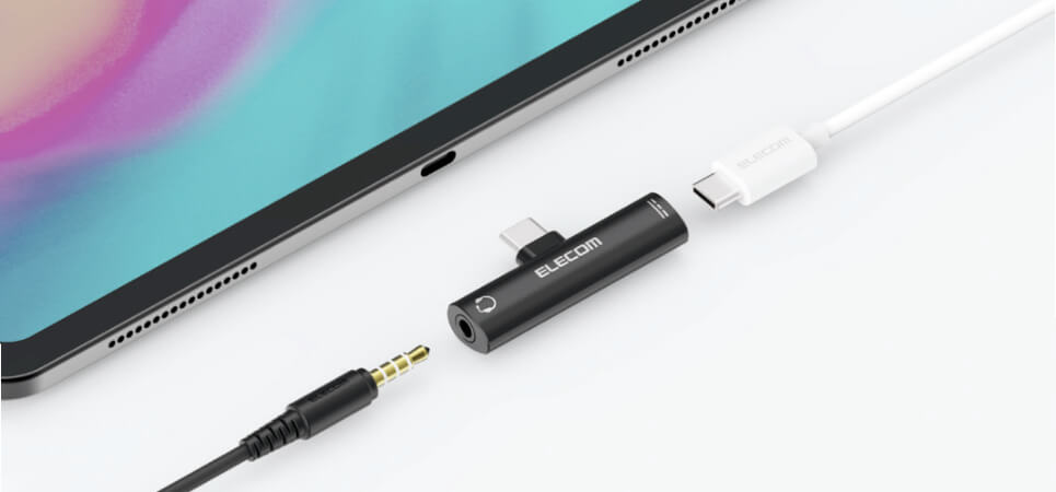 イヤホンジャックがないType-C搭載スマホ・タブレットで大活躍！音楽を楽しみながら高速充電ができる直挿し型のDAC搭載オーディオ変換アダプターを新発売