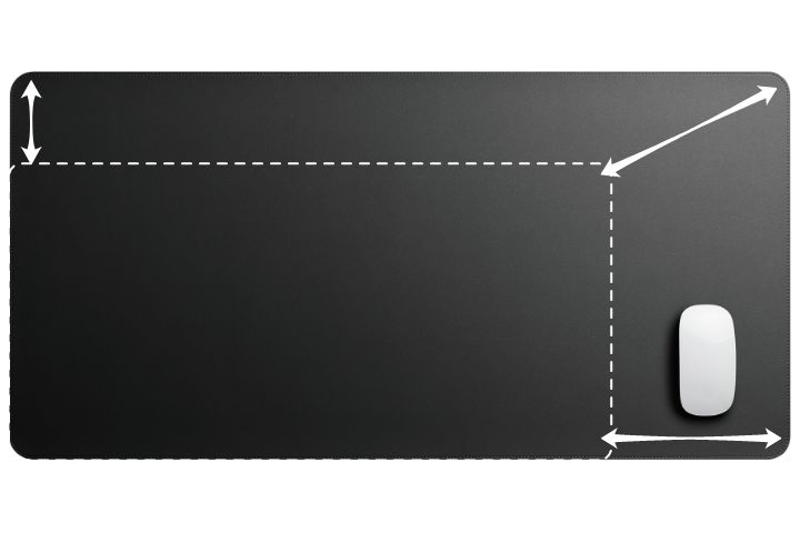当社MP-DM01シリーズと比較し、マウスパッドがもっと大きくなりました。