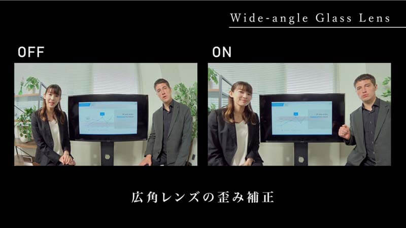 広角レンズの歪み補正