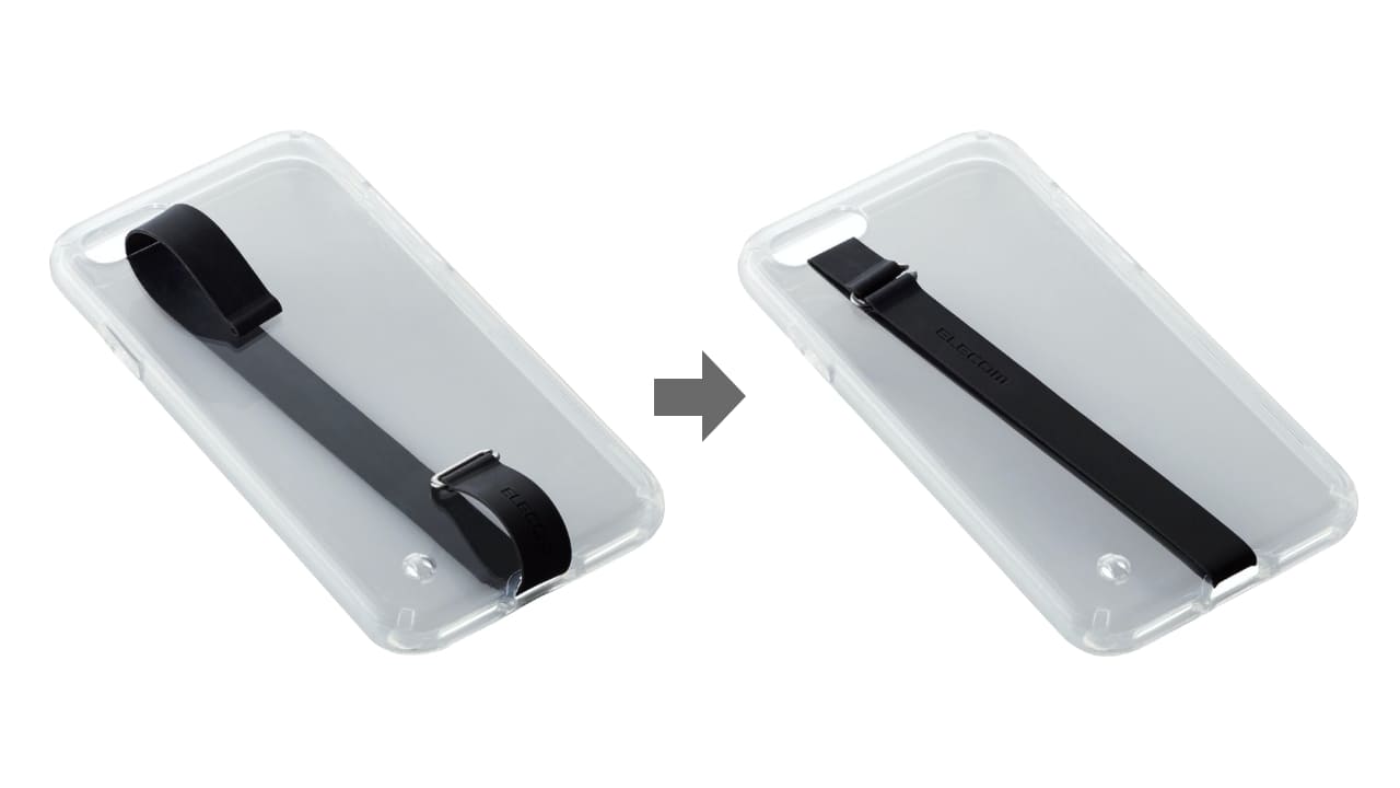 ケースと機器本体に挟み込んで使用