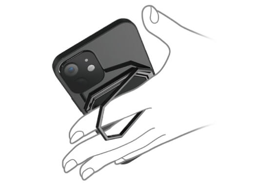 スマートフォンの落下を防ぐフィンガーリング
