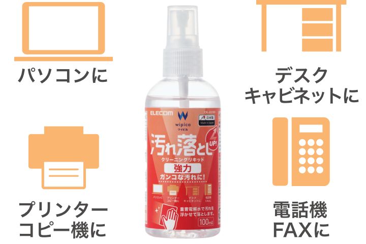 パソコン、デスク、キャビネット、プリンター、コピー機、電話機、FAXに