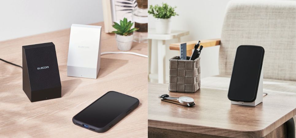 生活感を感じさせない、インテリアのようなワイヤレス充電器。モノトーンカラーで新発売