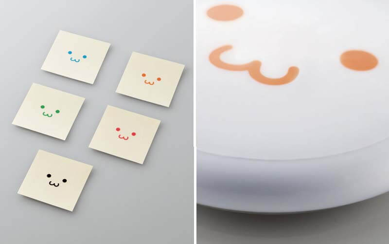 5色の「しろちゃん」が描かれた白色面用ステッカー