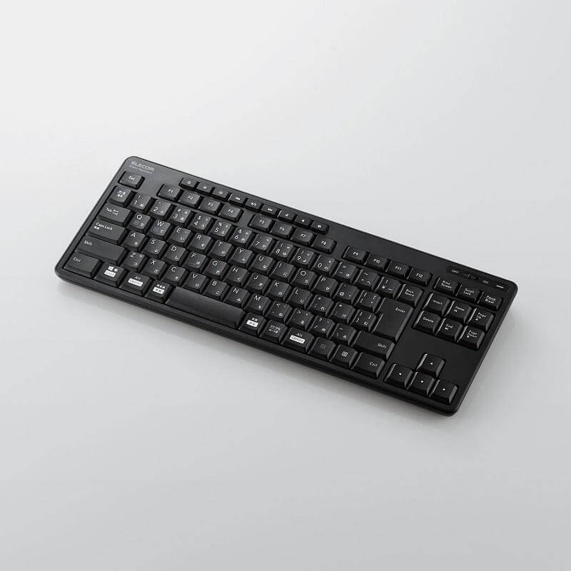 2.4GHz無線タイプ静音コンパクトキーボードTK-FDM115SKTBK