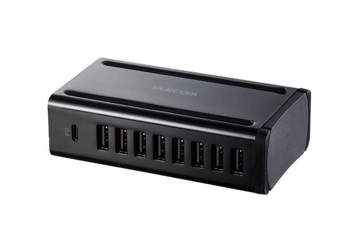 卓上多ポートAC充電器(USB Power Delivery30W＋40W／USB Type-Cポート×1、USB-Aポート×8)