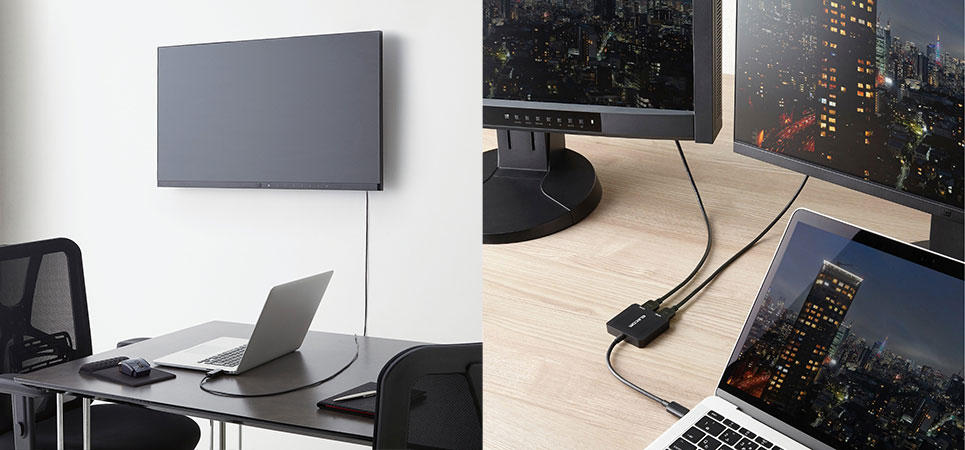 ディスプレイやテレビにパソコン画面を拡張・複製できる！USB Type-Cコネクター搭載、HDMI変換アダプター・ケーブルを新発売