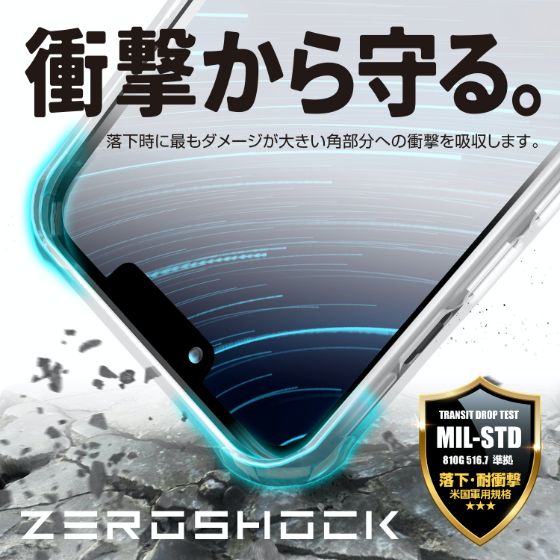 衝撃から守る。