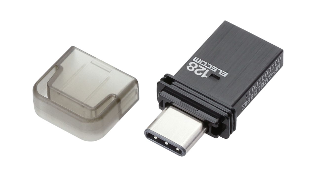 USB Type-Cコネクター搭載！両面挿し設計のコンパクトUSBメモリー